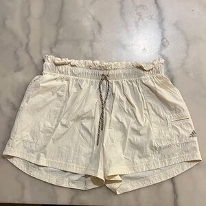 Adidas Women's Off-White Athletic Shorts